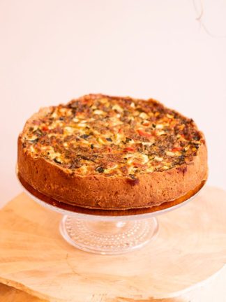 Feta-pinaatti piirakka